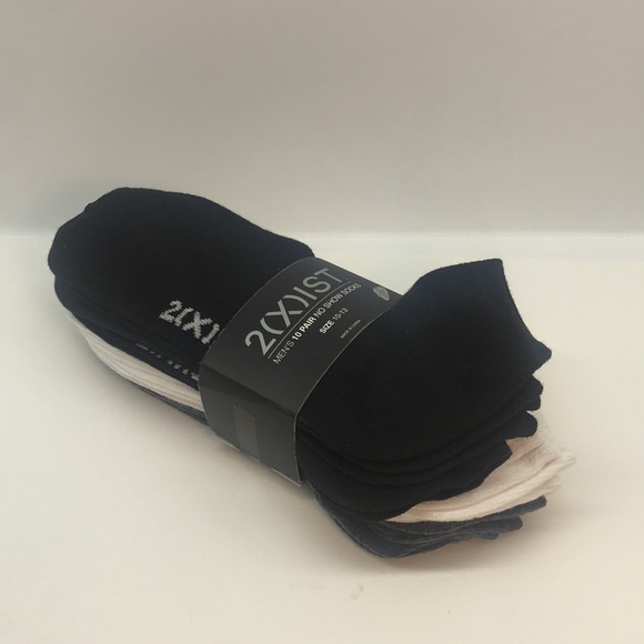 2(X) IST MENŚ 10 PAIR NO SHOW SOCKS SIZE 10-13 - Picture 8 of 16